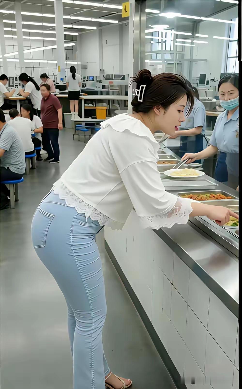 看一下我们厂的食堂，还是不错的，干净卫生，好吃不贵