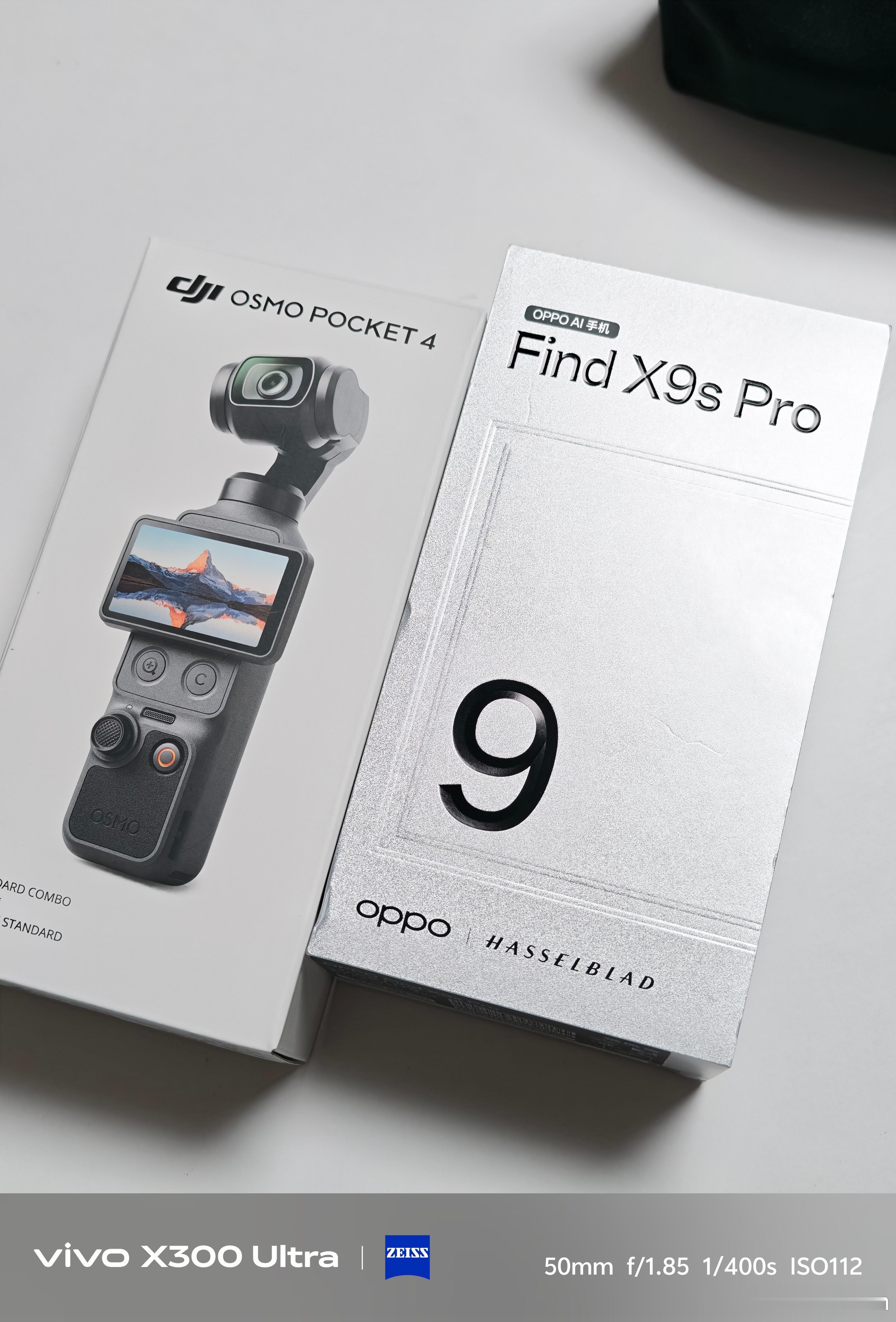 最近的新品都很强👍大疆DJI pocket 4和OPPO Find X9s P