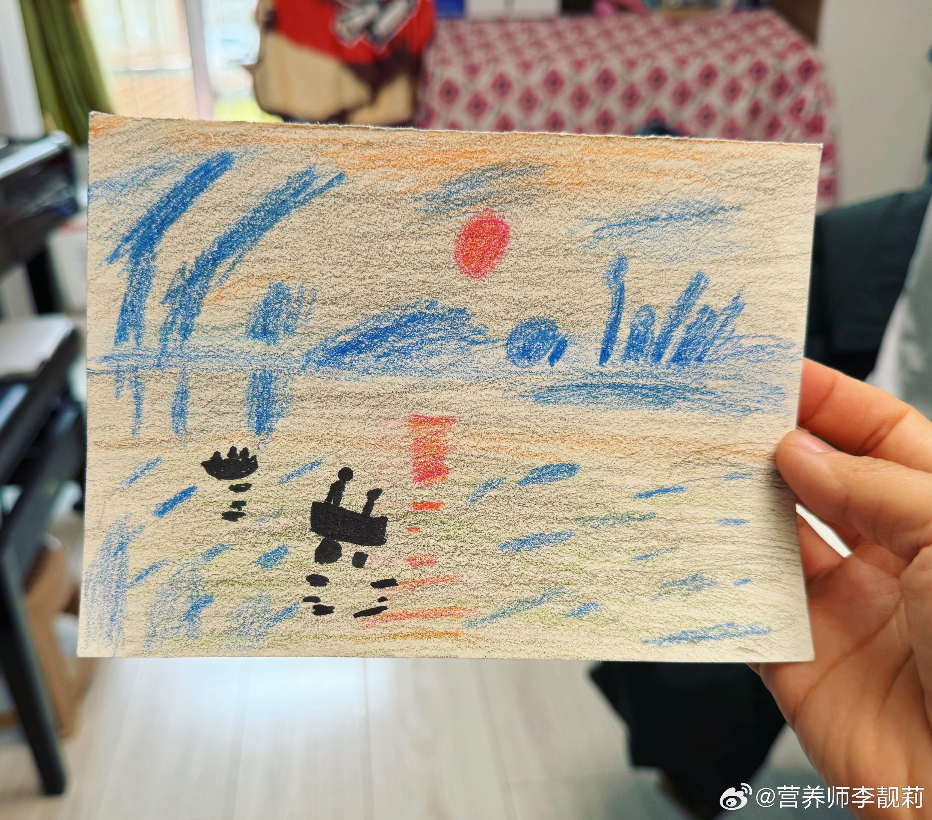 大钱画的，说模仿名画 你们猜的到吗 