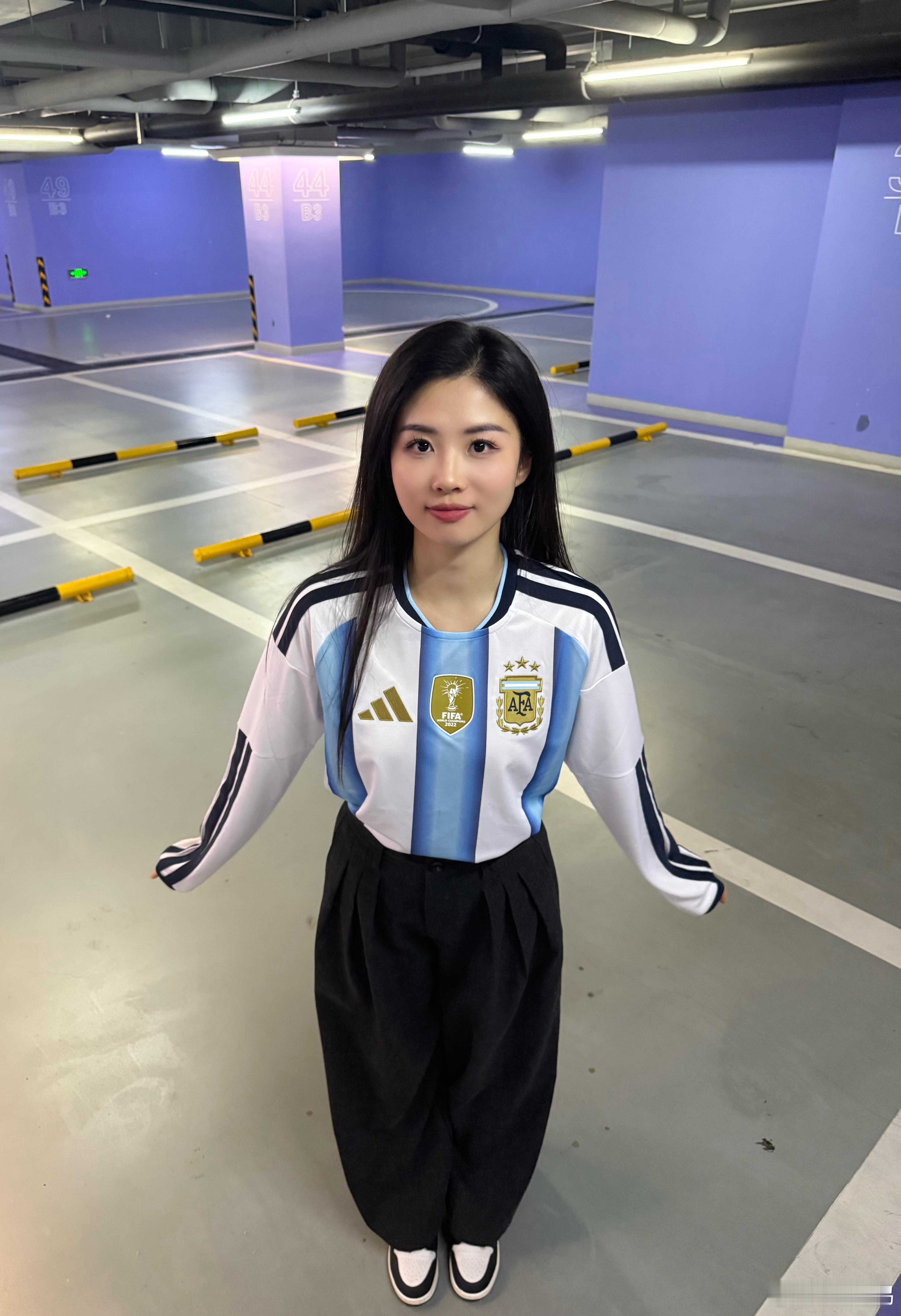 2026美加墨世界杯阿根廷球衣长袖版上身最近真的好爱长袖版！！！清新蓝白，廷迷无