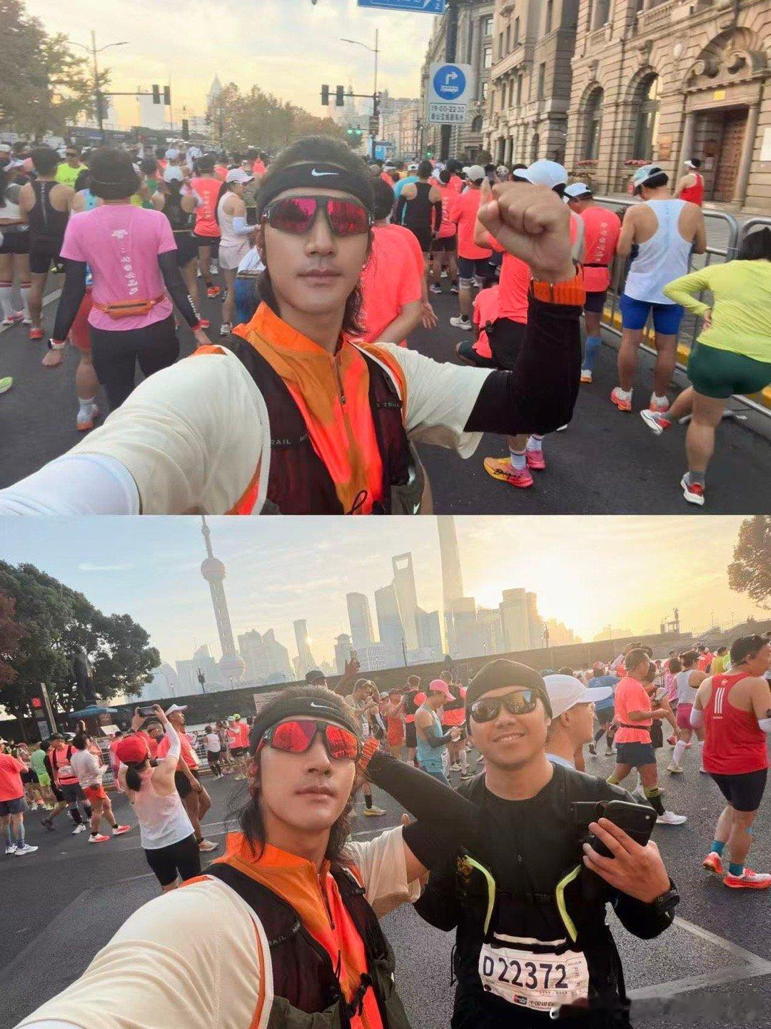 此沙完成42公里马拉松此沙征服全马！此沙顺利完成42公里马拉松也太厉害了吧，他这