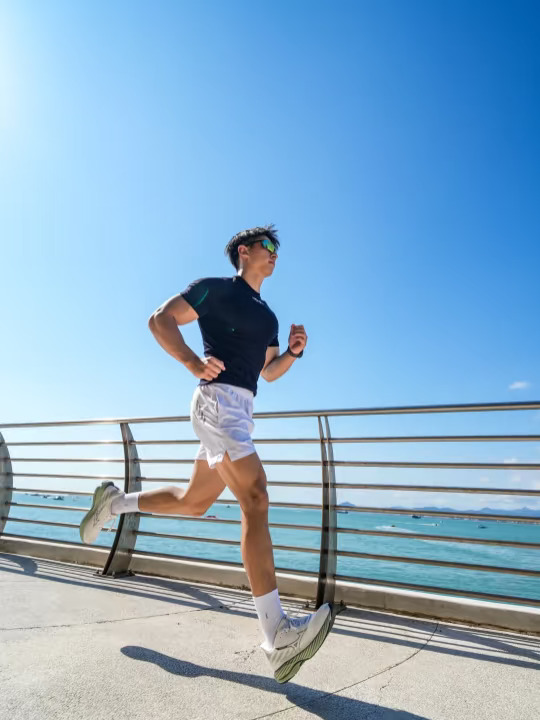 第一次在海边晨跑这么舒服