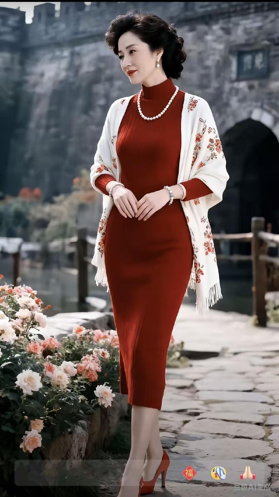 山坡羊·旗袍佳人
旗袍娇俏，
风姿尤妙，
冷颜难掩情丝绕。
学勤劳，志高标。
厅