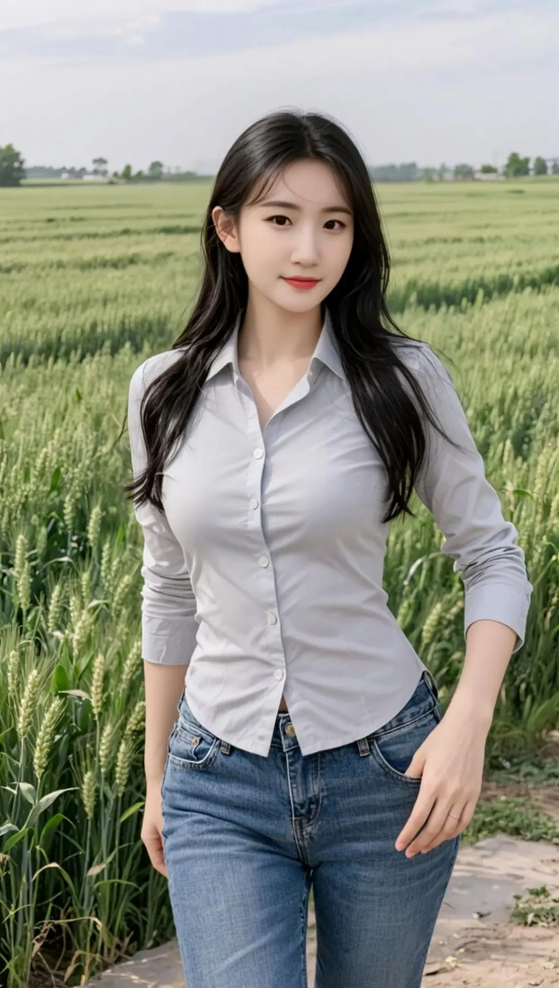 AI麦田风情写真 随变ai随便玩