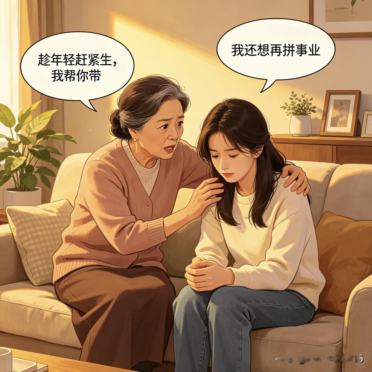 好朋友邱天活得是太通透了，她儿子结婚已经好几年了，夫妻二人选择丁克，不生小孩。