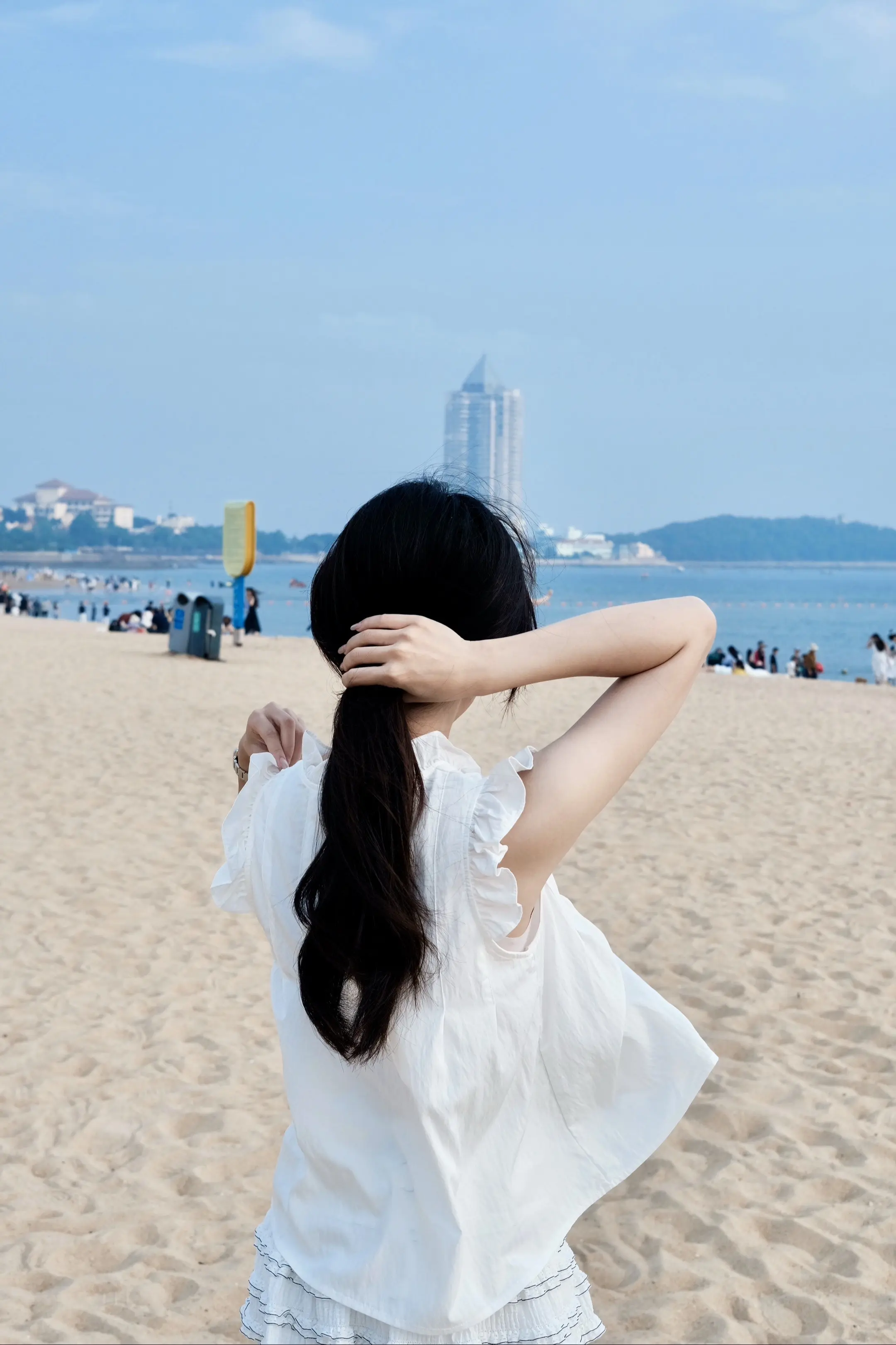 在小岛等日落