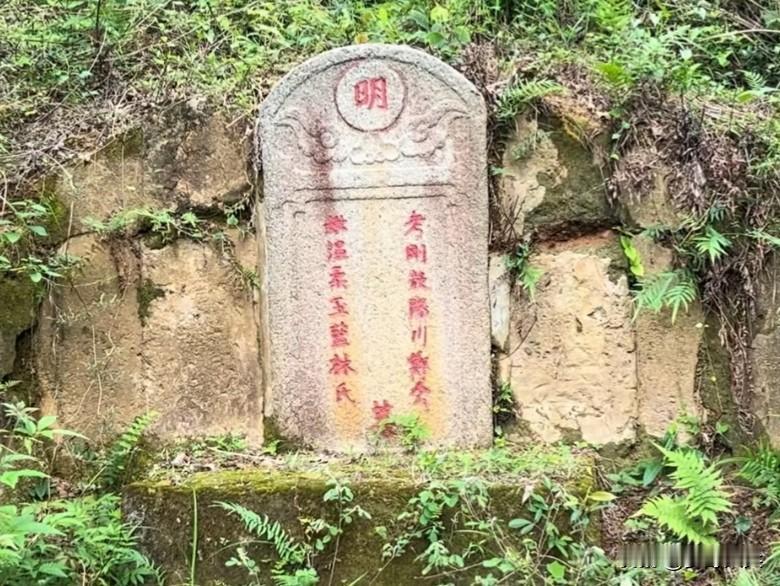 明代古墓，这座墓已经有500多年历史，经过岁月的风吹日晒，至今保存完好，冲土堆上