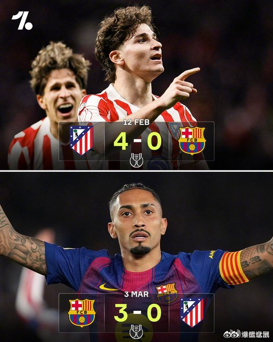 诺坎普差点上演世纪逆转！巴萨3-0血洗马竞，贝尔纳尔双响却仍被首回合4-0活活拖