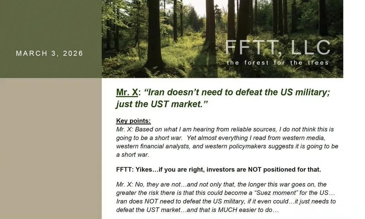 英国《金融时报》报道称，伊朗并不需要击败美军，只需击败美国股市即可。如果霍尔木兹