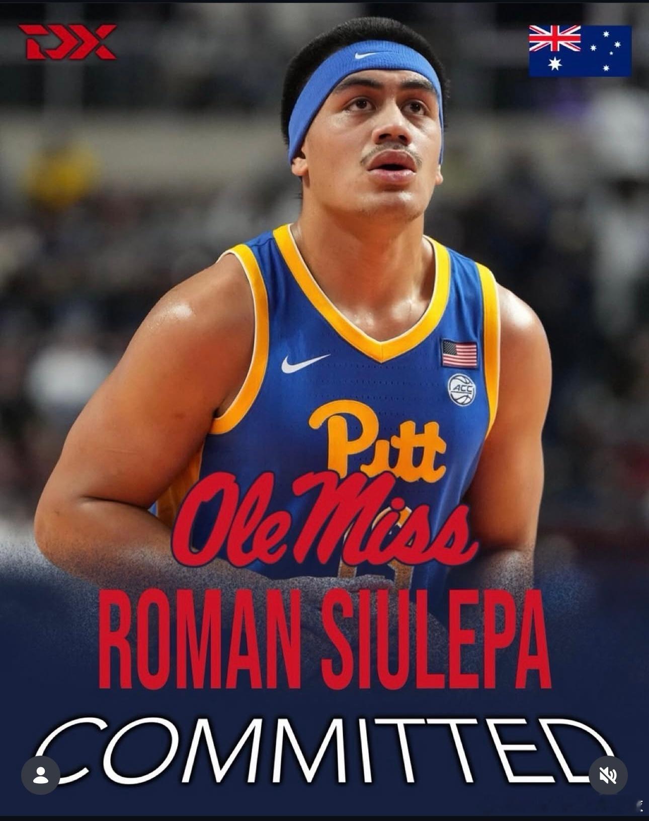 罗曼苏勒帕承诺Ole Miss大学，大一在匹兹堡大学场均出赛27分钟10.1分5