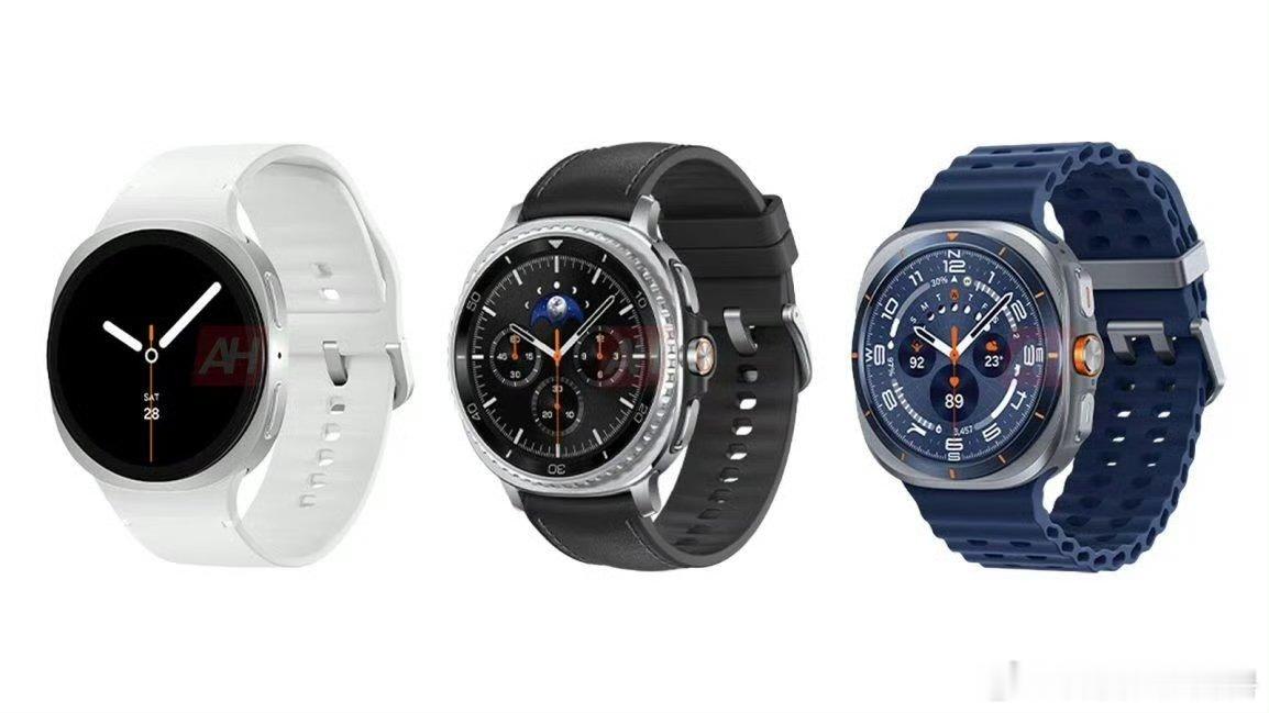 三星Galaxy Watch 8系列渲染图曝出来了，长得和Galaxy Watc
