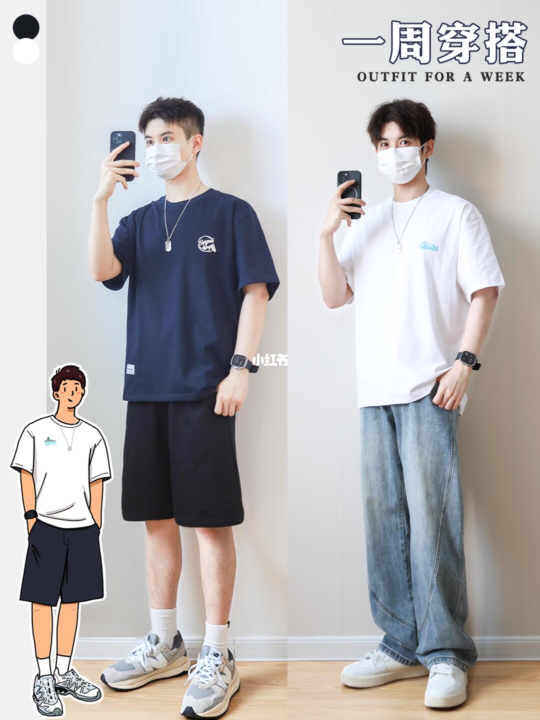 夏日男生｜干净利落的男朋友穿搭！一眼心动😎