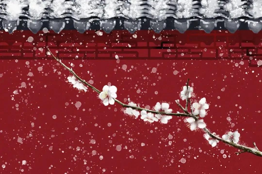 梅须逊雪三分白，雪却输梅一段香。