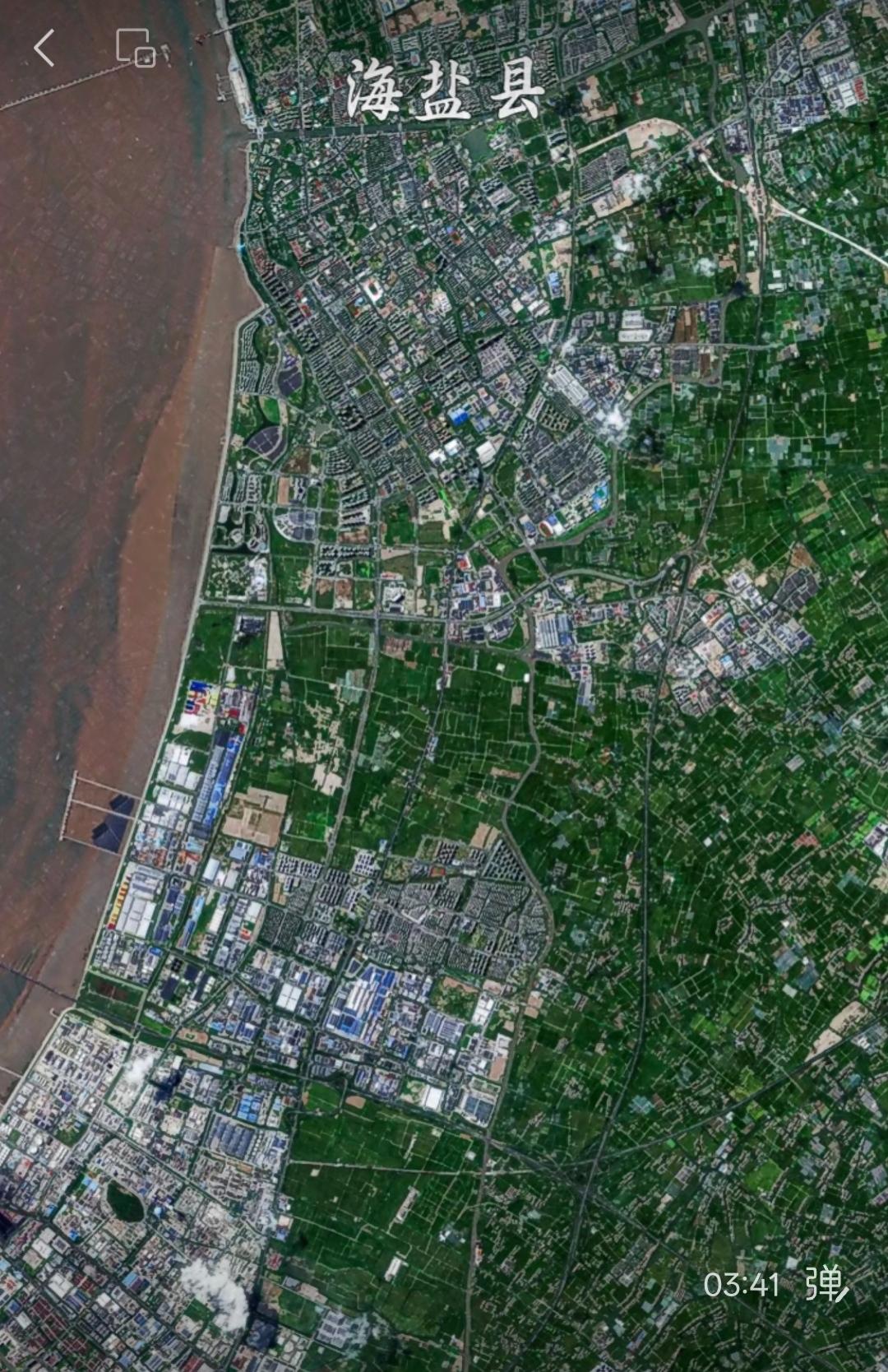 浙江省海盐县高清卫星图