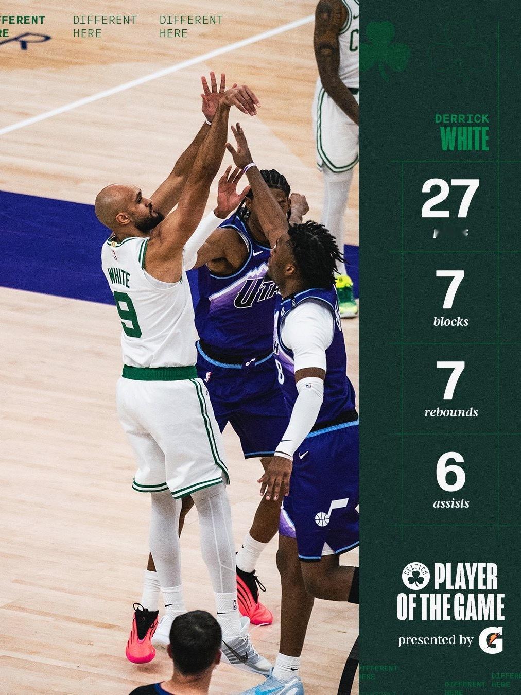 凯尔特人国度 Player Of The Game : Derrick Whit