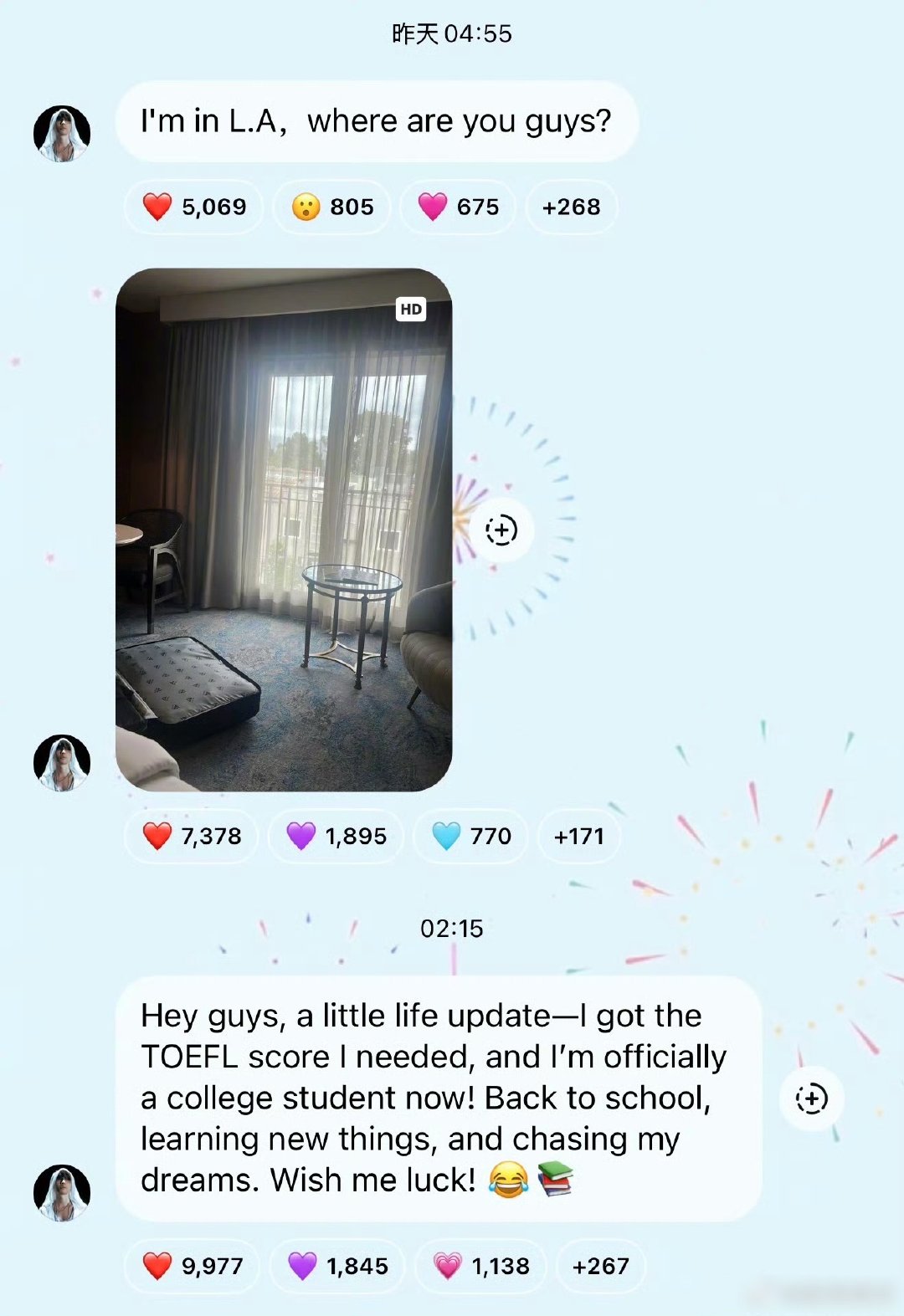 张艺兴去上大学了 现在开始学习，真是太有魄力了[泪]人果然不能停止努力张艺兴[超