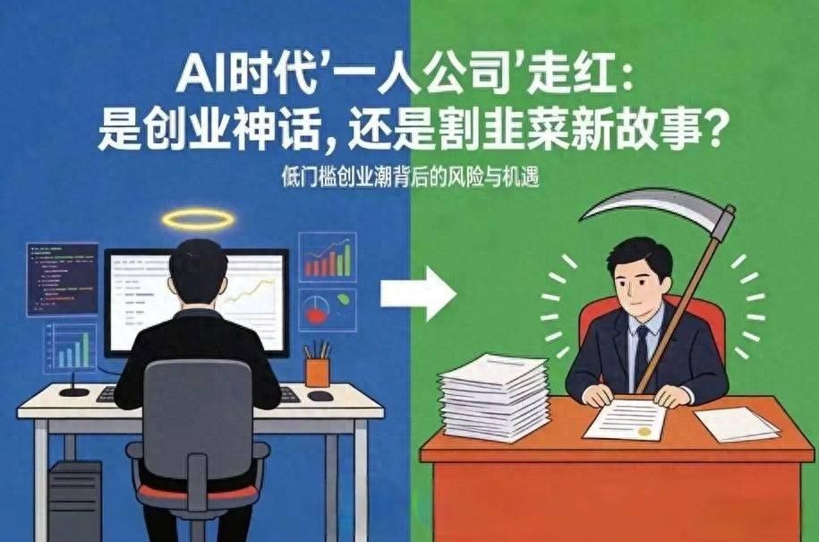 【开一家公司员工全是AI】
真相很残酷。
AI时代，一个人、一台电脑、一个工位就