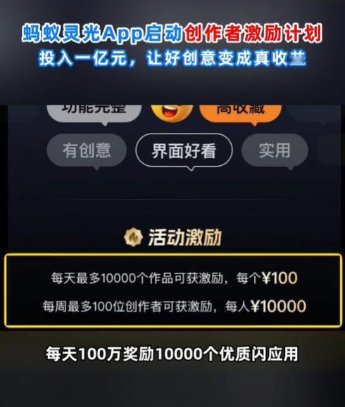 别让创意烂在脑子里！灵光首批创作奖励真的到账了
 
今天必须来跟大家分享个新鲜事