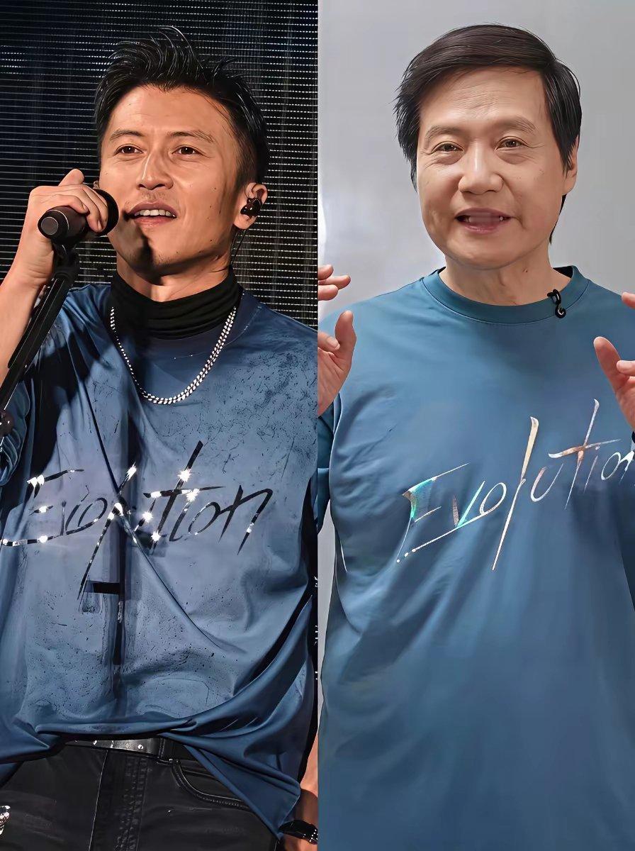 同样一件衣服，谢霆锋是卖家秀，雷军是买家秀，雷军说现在模仿是一种时尚他要引领，谁
