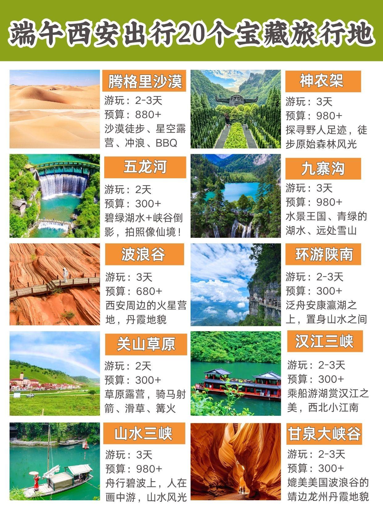 端午西安周边旅行指南|30条宝藏路线。端午假期不出远门！家门口的30+...