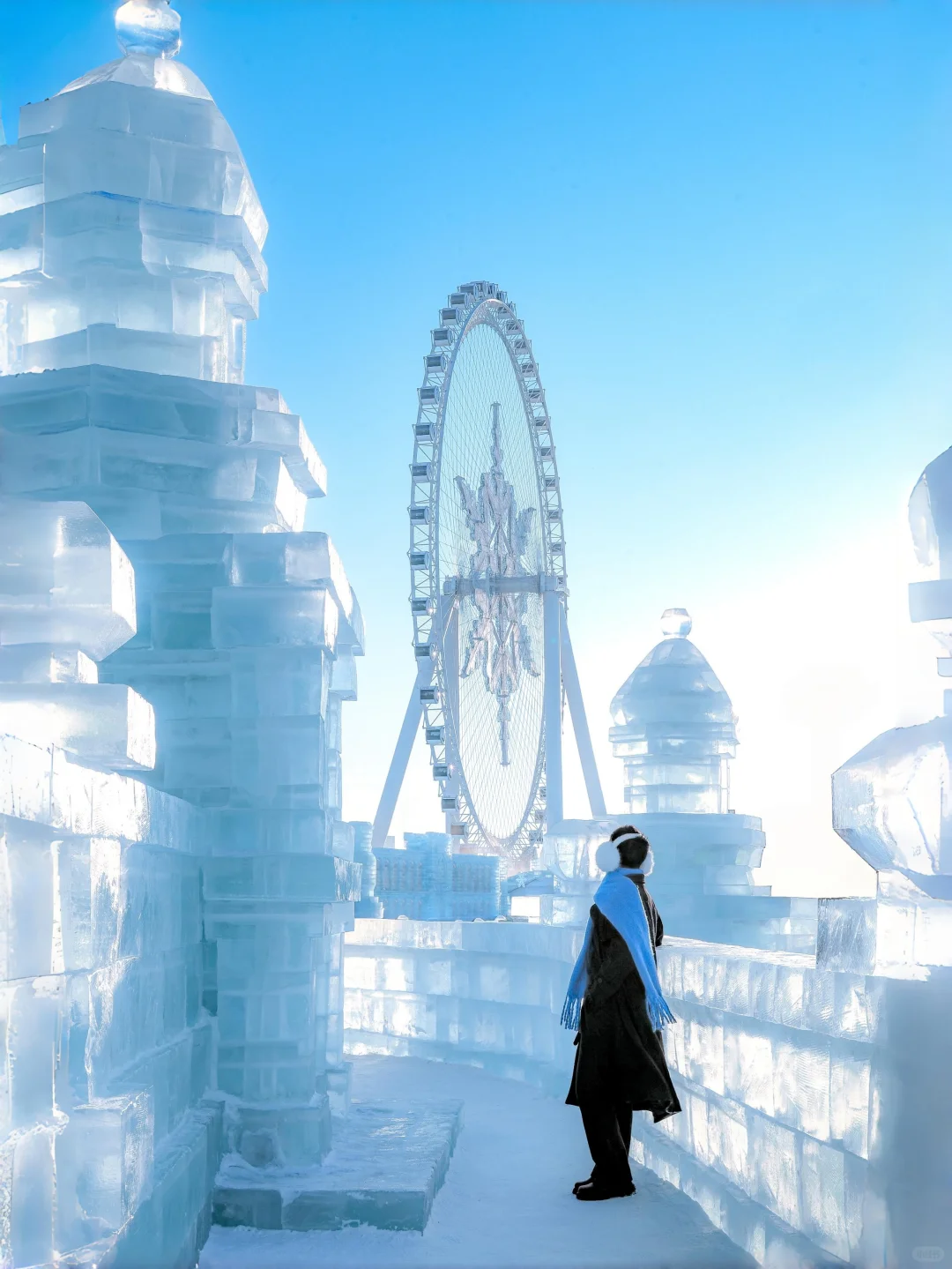 太美了❄️拍完这9⃣张再离开冰雪大世界❗