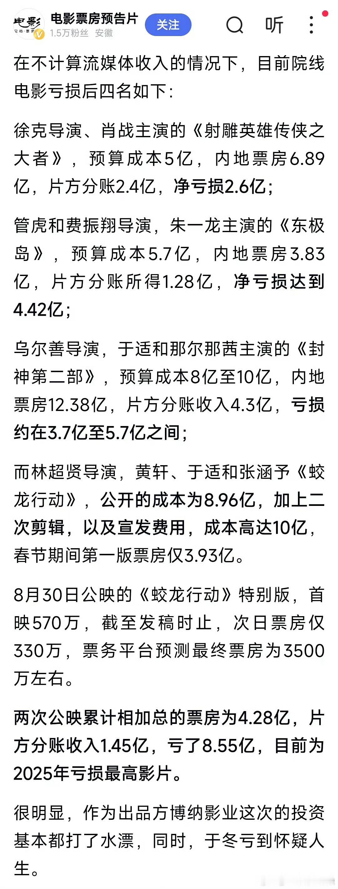 东极岛大扑街吴磊电影资源已经马上下滑了，朱一龙应该也会受影响 ​​​