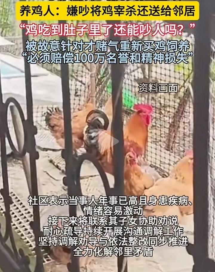 宁夏银川周女士反应2005年初，一位七旬老人饲养了几只公鸡，每天早上天不亮就咯咯