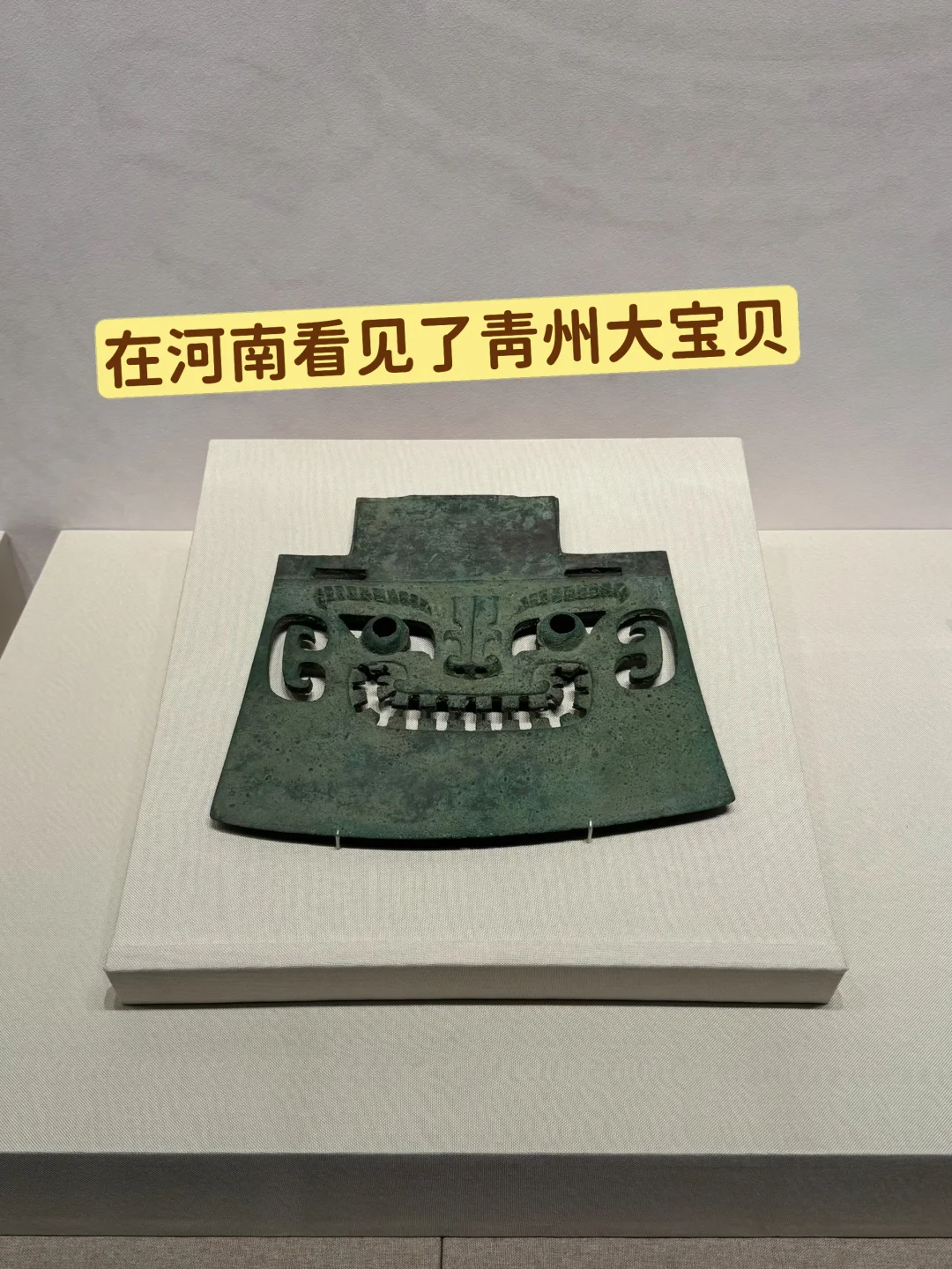 去青州没看见，山博没看见，在河博遇到了