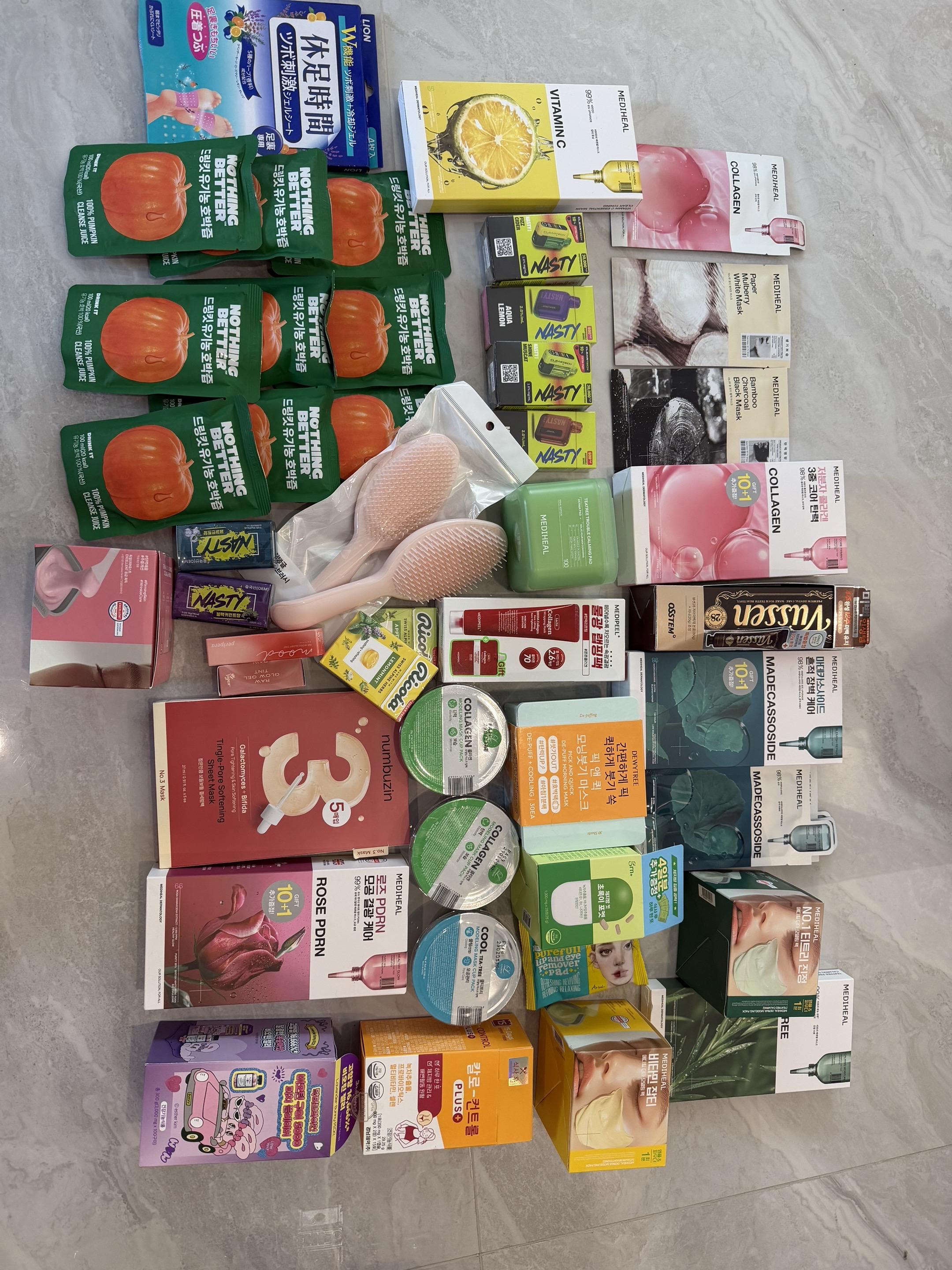 olive young买了 色彩测试做了 美白针灰姑娘针大蒜针打了 韩...