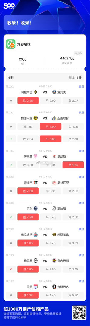 来，今天先看欧冠 