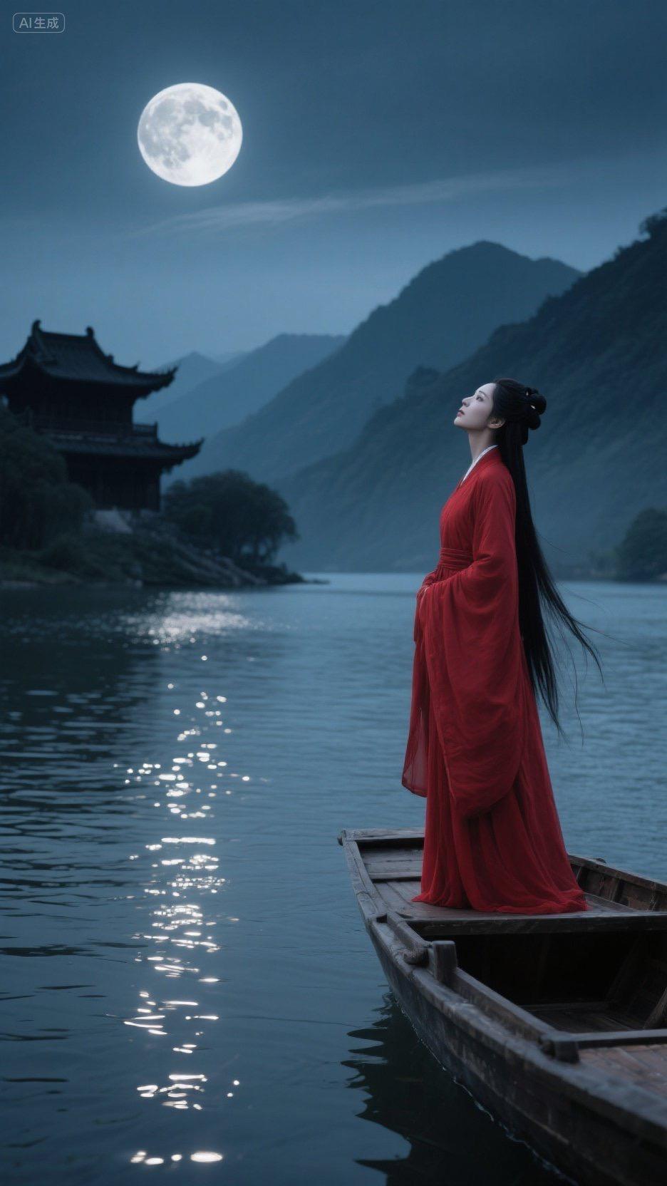 上联：明月一轮照海角
下联：流霞几片系天涯