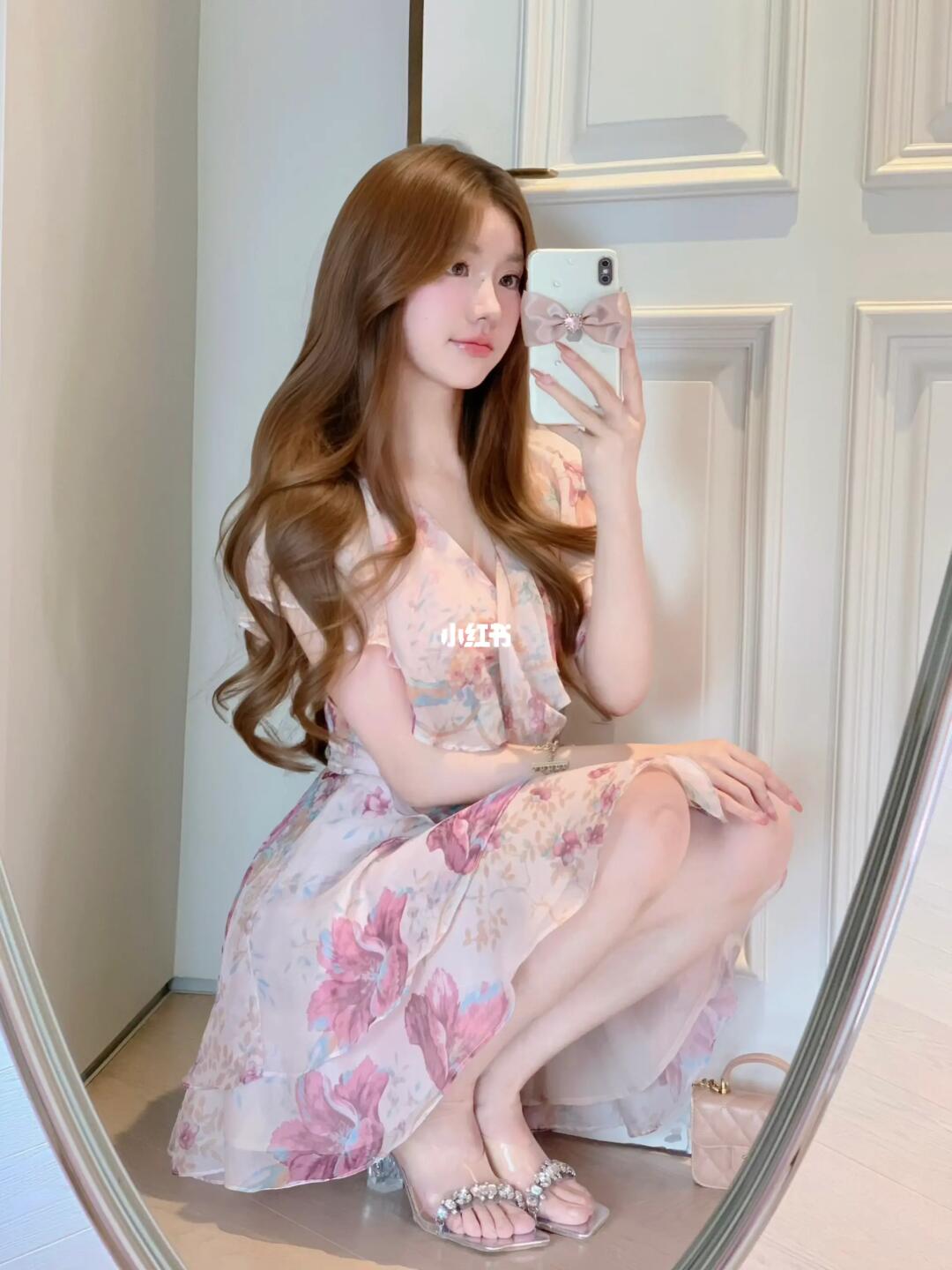 夏天这样穿好好看💕桃花朵朵🌸