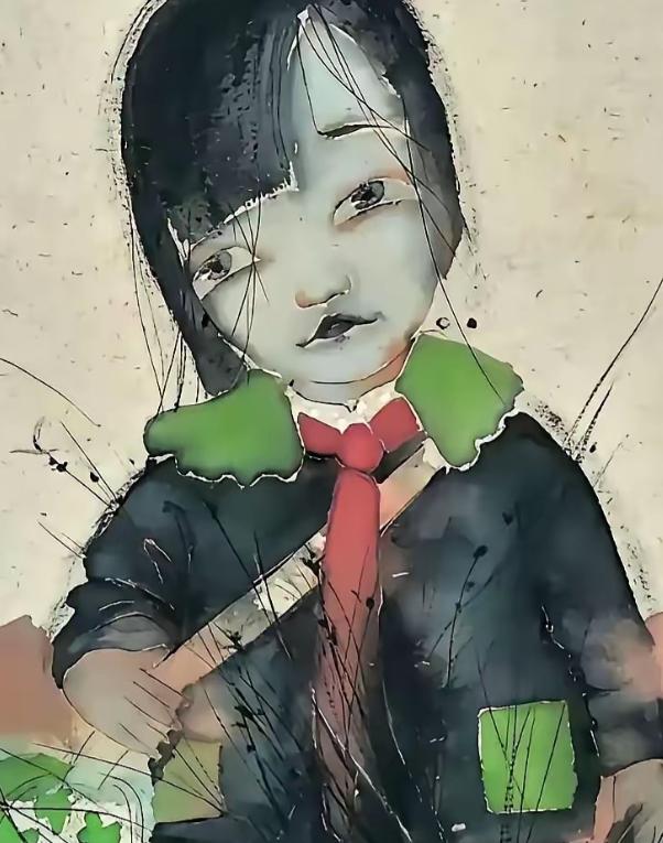 清华美院审美争议还没彻底平息，央美资深教授的一幅《开学》画作，再次刷新大众对顶级