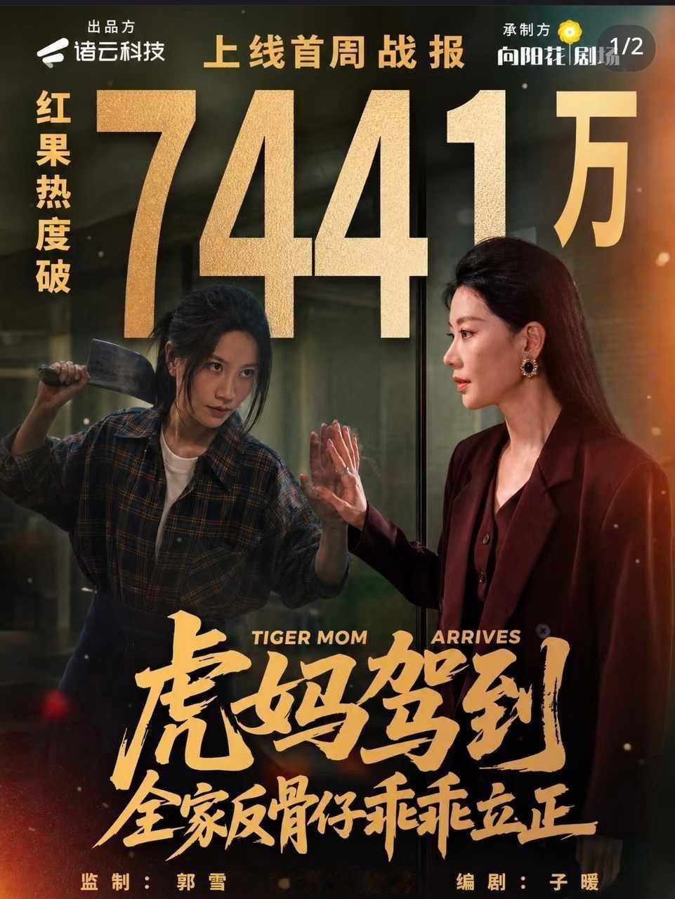 《虎妈驾到，全家反骨仔乖乖立正》剧方出战报了红果播放15亿端原生破8亿成绩真的很