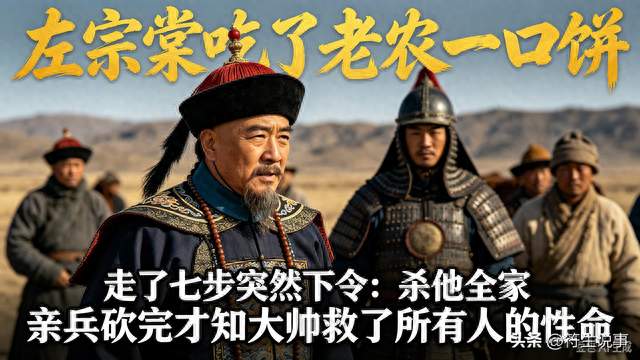 1876年，左宗棠吃了老农一口饼，走了七步突然下令：杀他全家