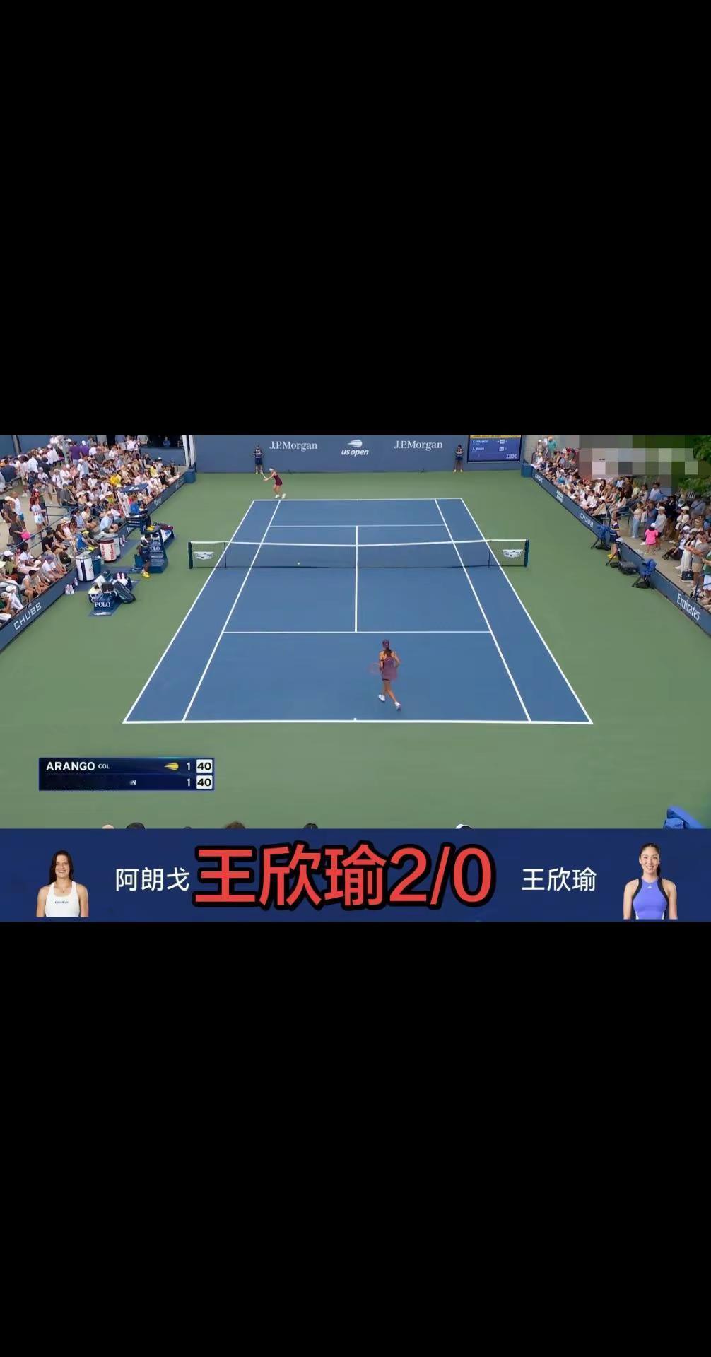 王右6/4.6/2.直落两盘晋级美网第二轮！