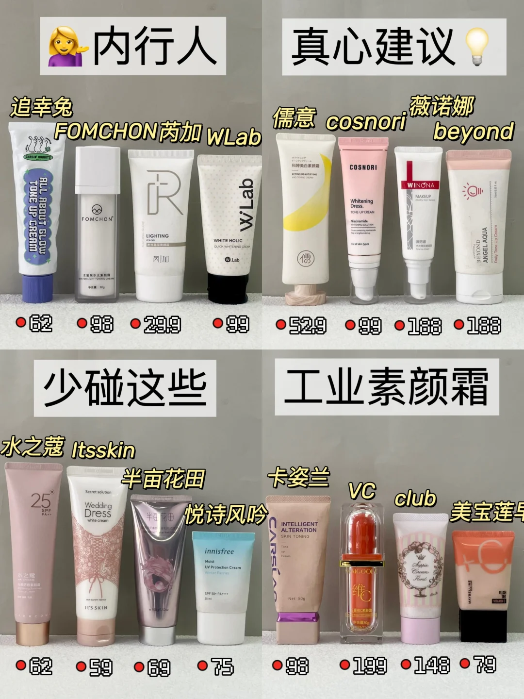 轻松拿捏！热门新品素颜霜别乱跟风~