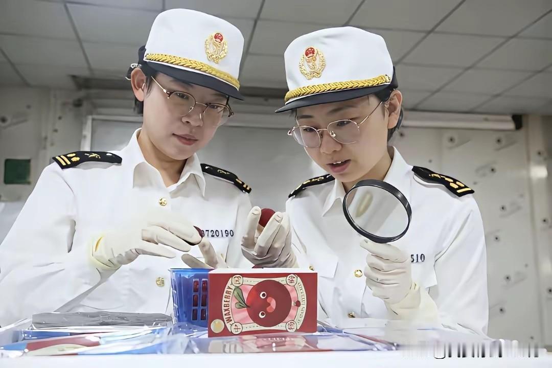 发往国外的杨梅把关是真严啊！
海关现场检查检验，真是让人羡慕，
同样都是工作，海