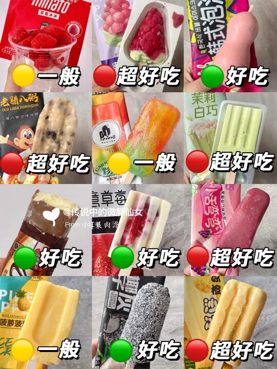 ㊙️12款网红雪糕红黑榜测评！来抄作业…