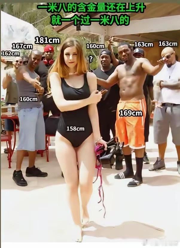 原来在欧美，身高一米八也是很高了 