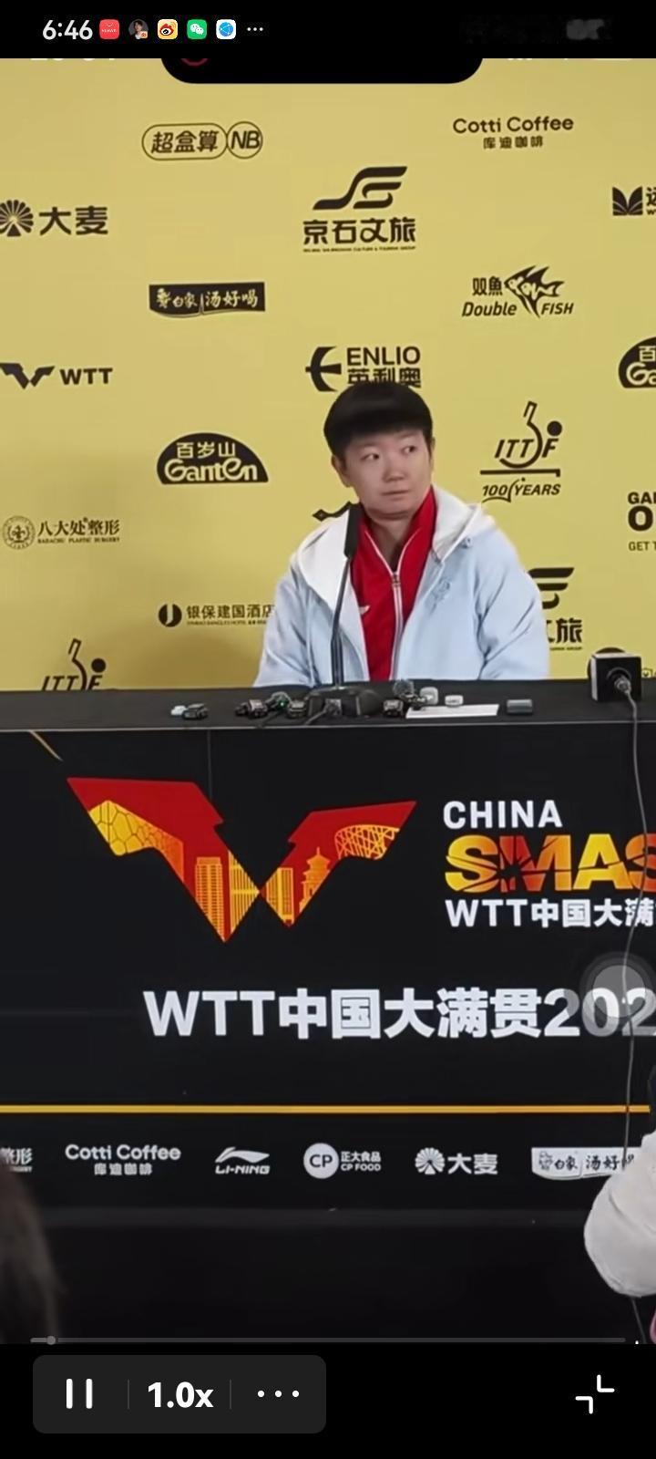 中国大满贯孙颖莎输球不是爆冷，是意料之中的事亚运会她就是带伤出战，中国大满贯她是