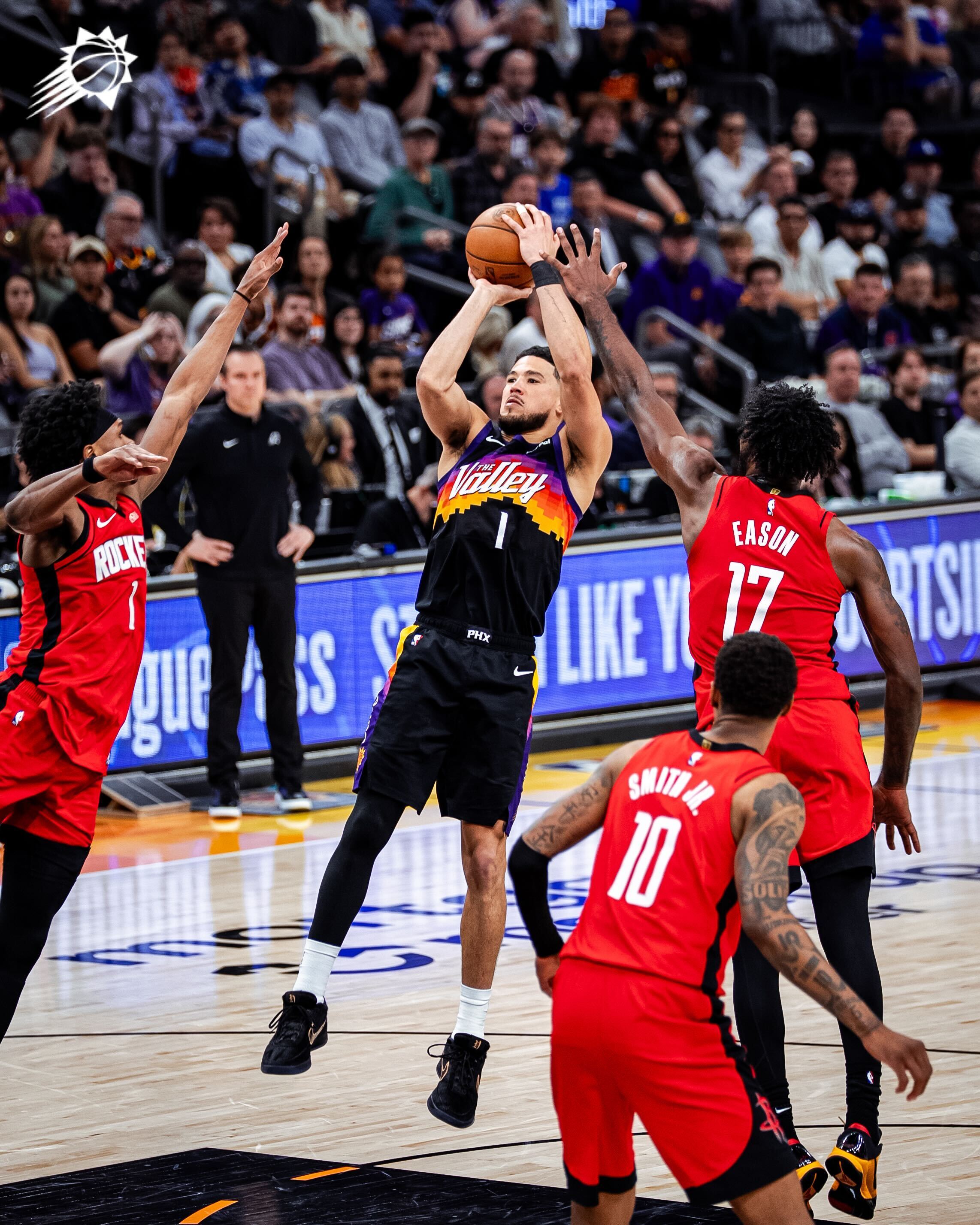 布克急停中距离，顶着两人投中 ‼️菲尼克斯太阳 ｜旭日东升 ｜火箭vs太阳