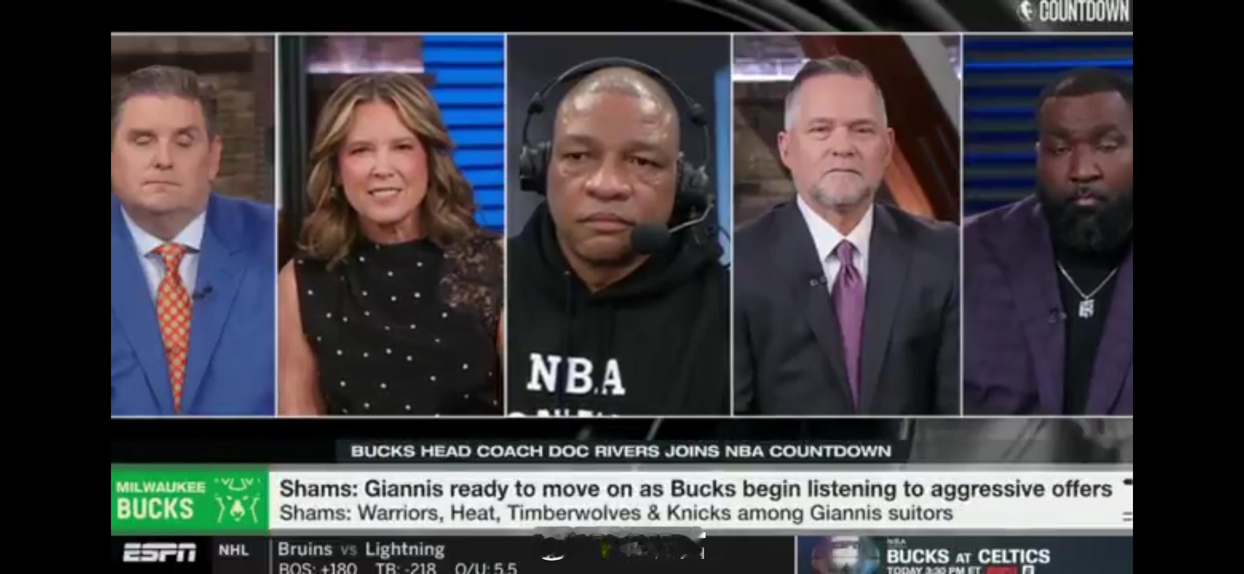 里弗斯上ESPN直播节目称，字母哥说他想要留在雄鹿，他喜欢密尔沃基这座城市。另外