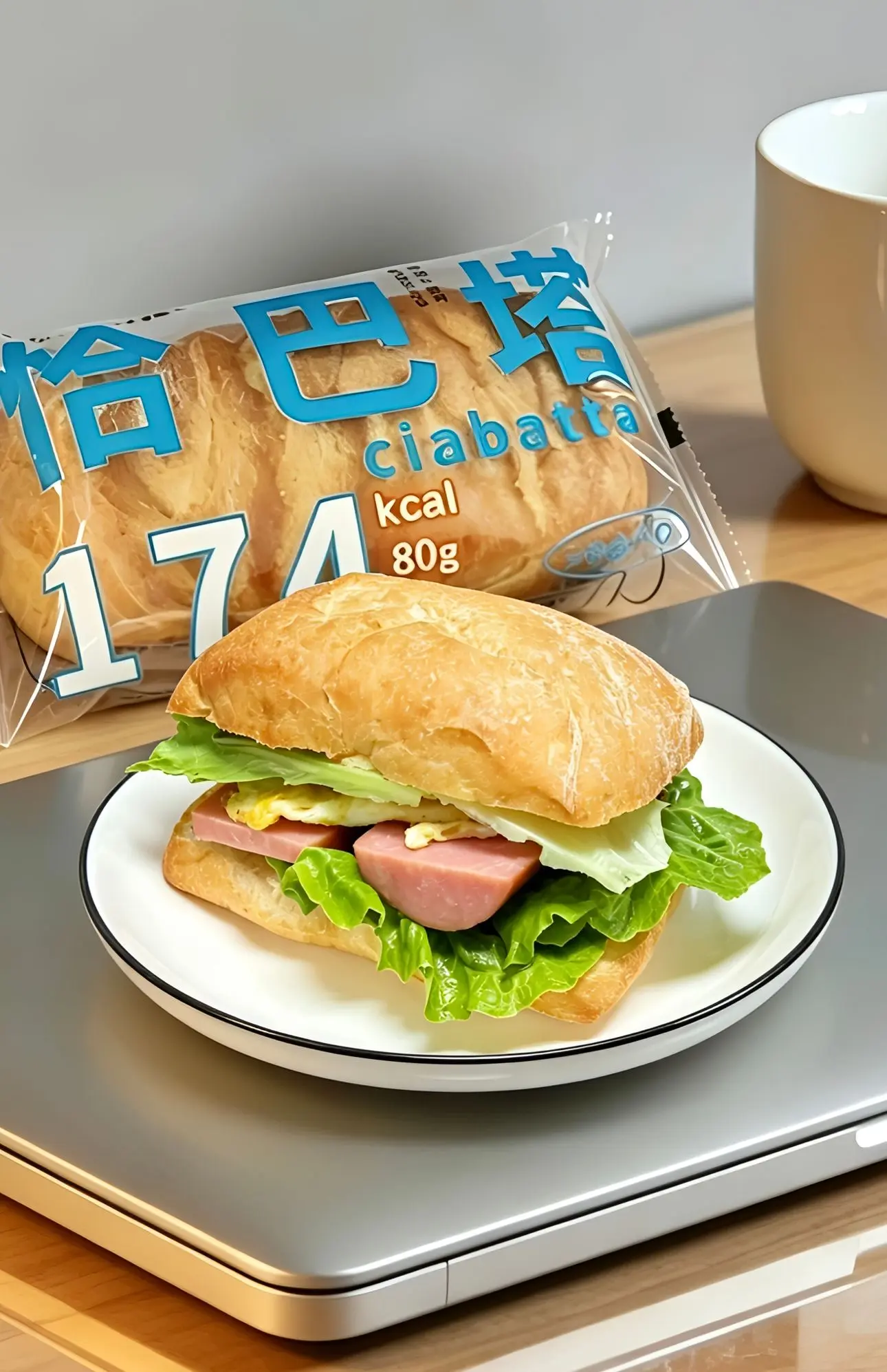 美好的一天从一个恰巴塔三明治开始。