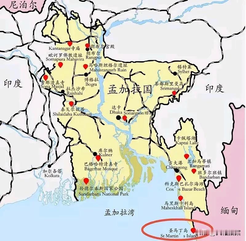 孟加拉国处于恒河入海口位置，很多人想当然地以为这个位置很好。以为这里像我国的珠三