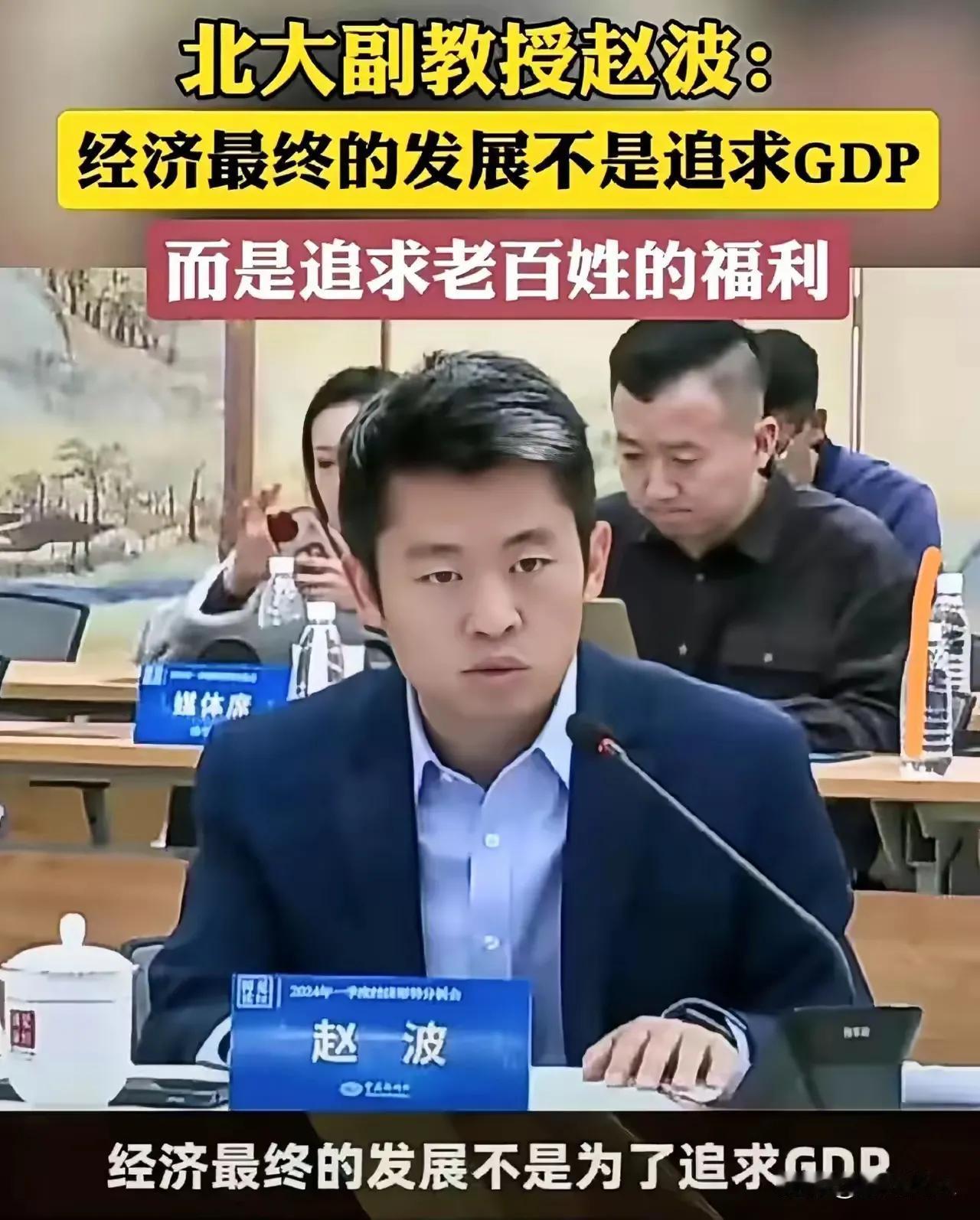 说得对，发展经济的最终目的是提高老百姓生活水平，而不是提高GDP水平，GDP只是