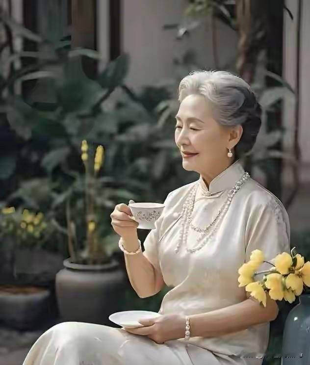 《晚岁悠然》

文/范圣嘉
 
岁月匆匆入暮年，
淡然相守坐庭前。
一杯清茗观云