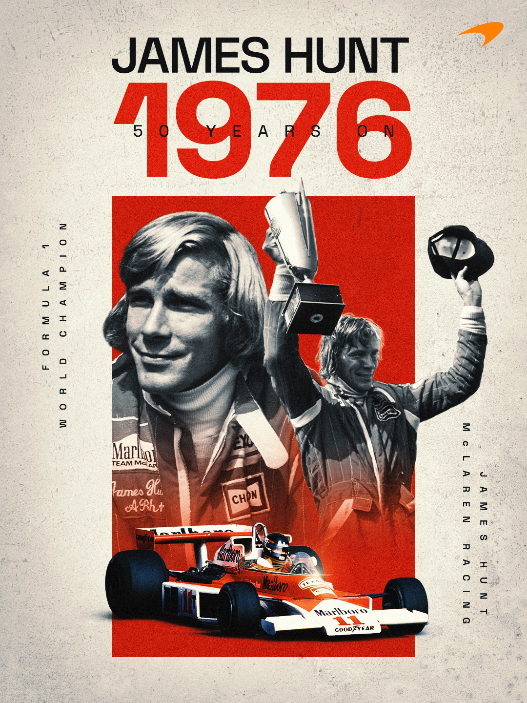 50年前的今天，詹姆斯·亨特是F1世界冠军~🏆️1976年的F1世界冠军最终争