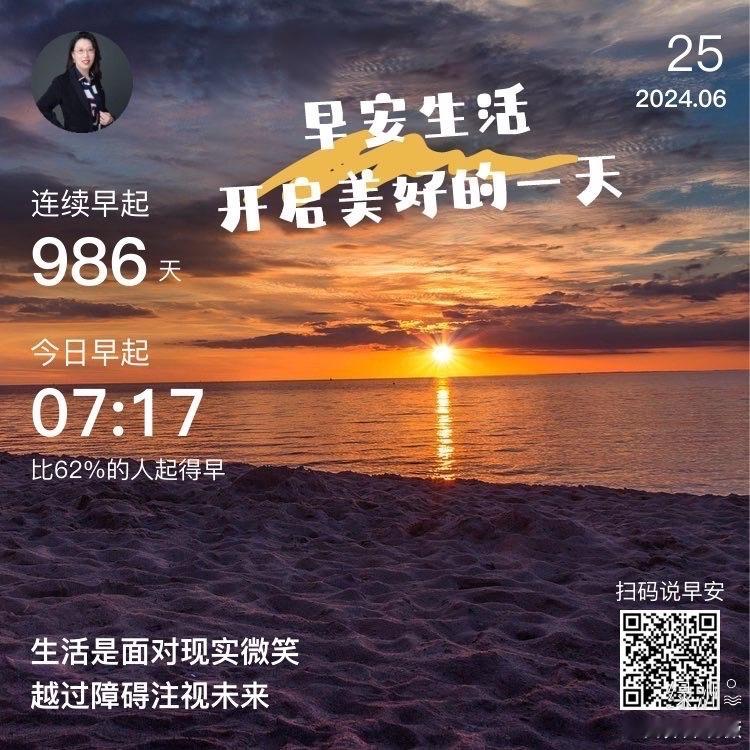 #早安#生活是面对现实微笑越过障碍注视未来  ​​​