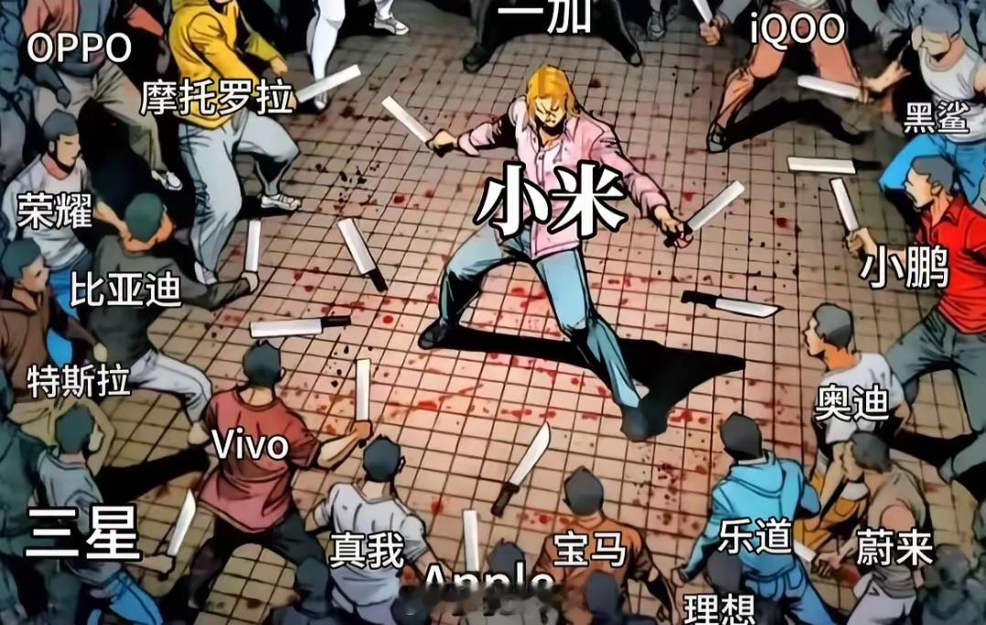 这是米粉做的图吗，挑战全球手机和汽车厂商[doge] 